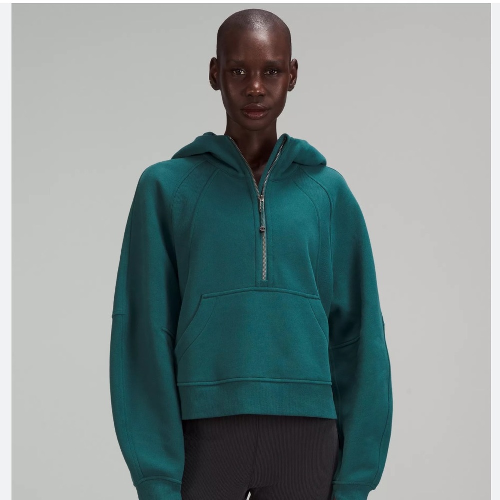 Blue Lululemon oversized Half zip Scuba